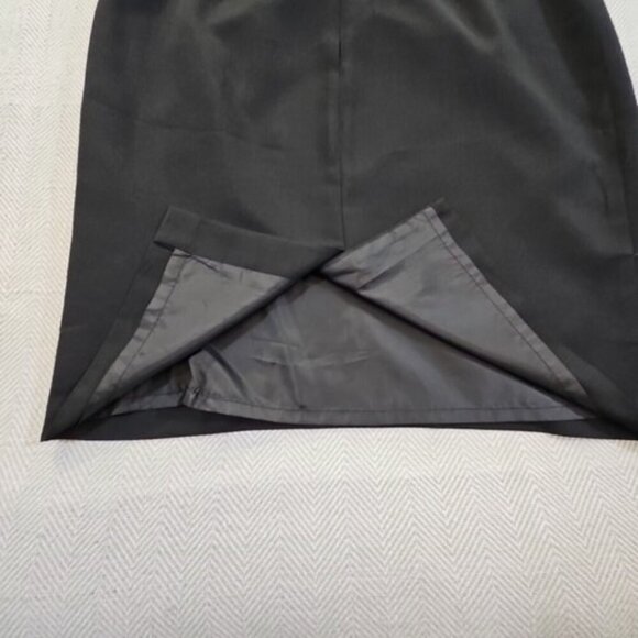 Nine & Co. Suit Separates Midi Dress Size 16 Black Sleeveless EUC Old Money - Picture 9 of 12